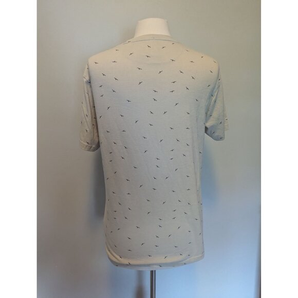 Denim & Flower Beige T-Shirt With Bird Print & "Spread Good Vibes" Text Medium - Picture 2 of 6